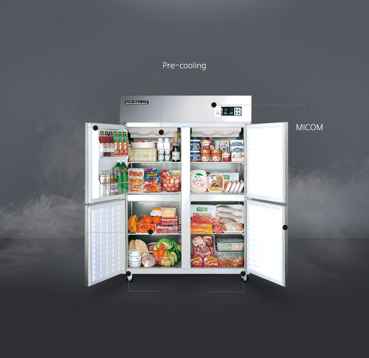 Bàn lạnh Modelux, Bàn mát Modelux, Modelux, Tủ lạnh công nghiệp, Tủ Lạnh Modelux, Tủ lạnh công nghiệp, Tủ mát công nghiệp, Tủ đông công nghiệp, Tủ Modelux